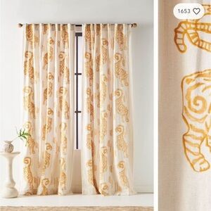 ANTHROPOLOGIE LEOPARD CURTAINS! perfect condition 84” x 50”. Set of two!!!